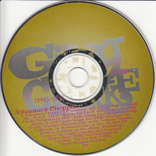 Gilby Clarke : Johanna's Chopper (CD, Single, Promo)