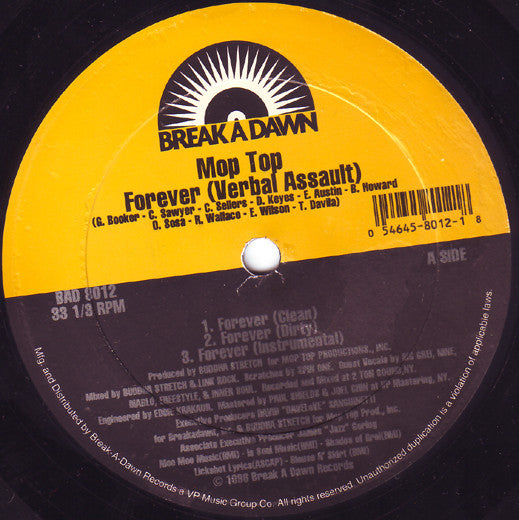 Mop Top : Forever (Verbal Assault) / I'm Alright (12")