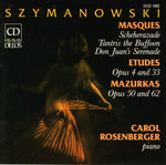 the album cover for Carol Rosenberger - Masques / Etudes / Mazurkas