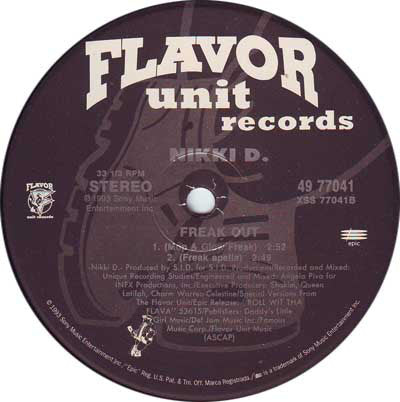 Nikki D.* : Freak Out (12")
