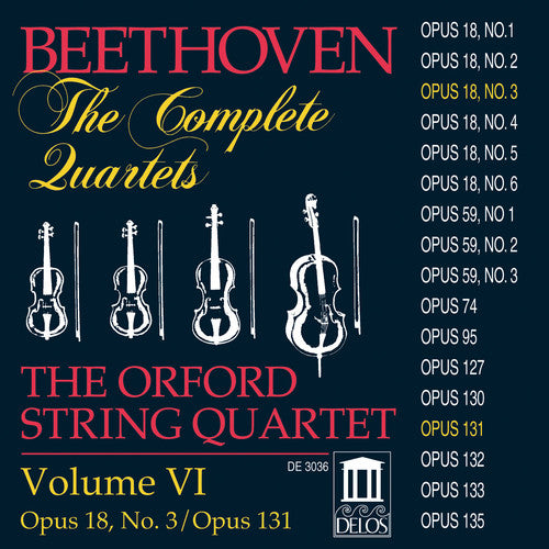 the album cover for Orford String Quartet - Complete Quartets 6