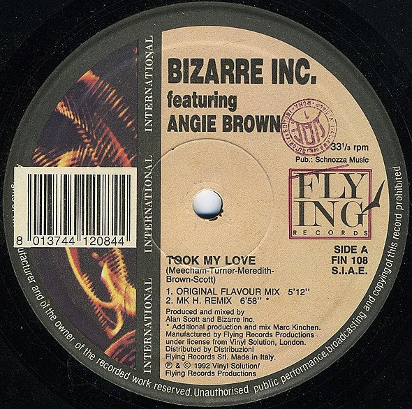 Bizarre Inc : Took My Love (2x12")