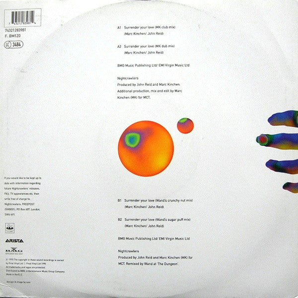 The Nightcrawlers* Featuring John Reid : Surrender Your Love (12")