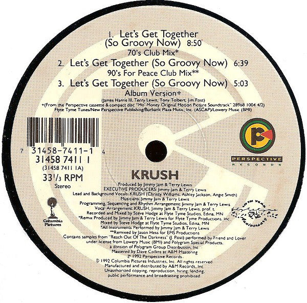 Krush (2) : Let's Get Together (So Groovy Now) (12")