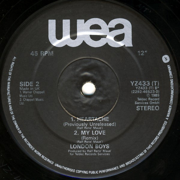 London Boys : My Love (12", Maxi)