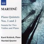 the album cover for Karel KosÃ¡rek - Piano Quartets 1 & 2