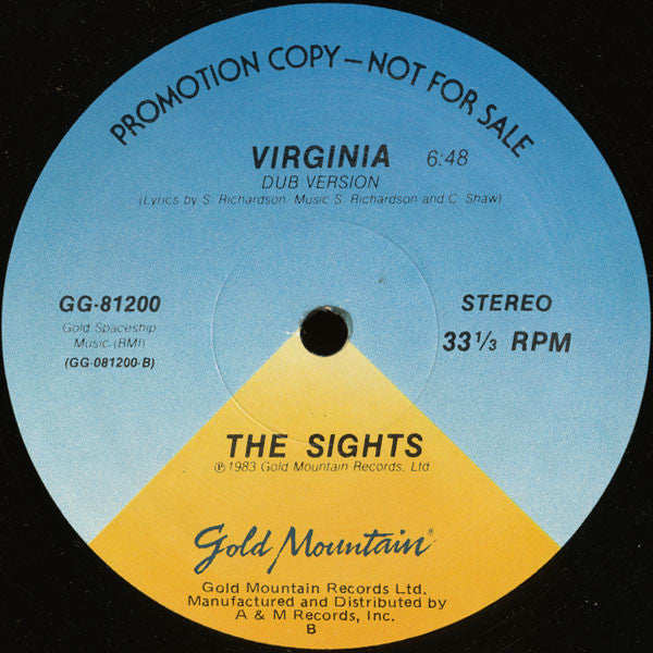 The Sights (2) : Virginia (12", Single, Promo)