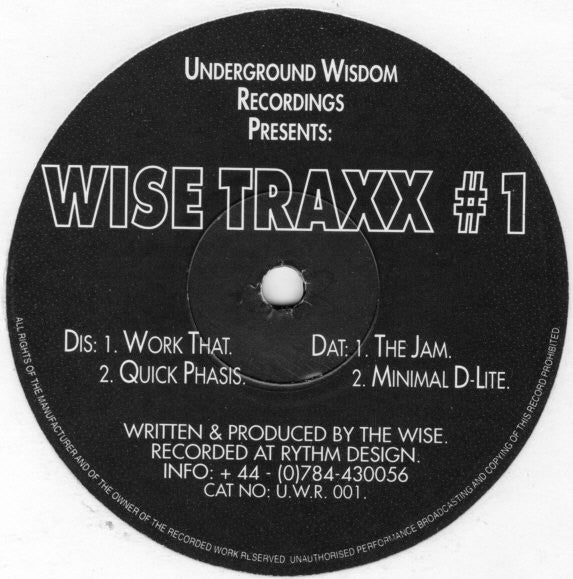The Wise : Wise Traxx #1 (12")