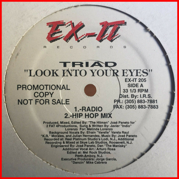 Triad (9) : Look Into Your Eyes (12", Promo)