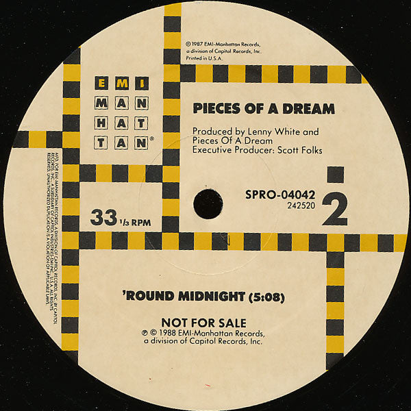 Pieces Of A Dream : Holding Back The Years / 'Round Midnight (12", Promo)