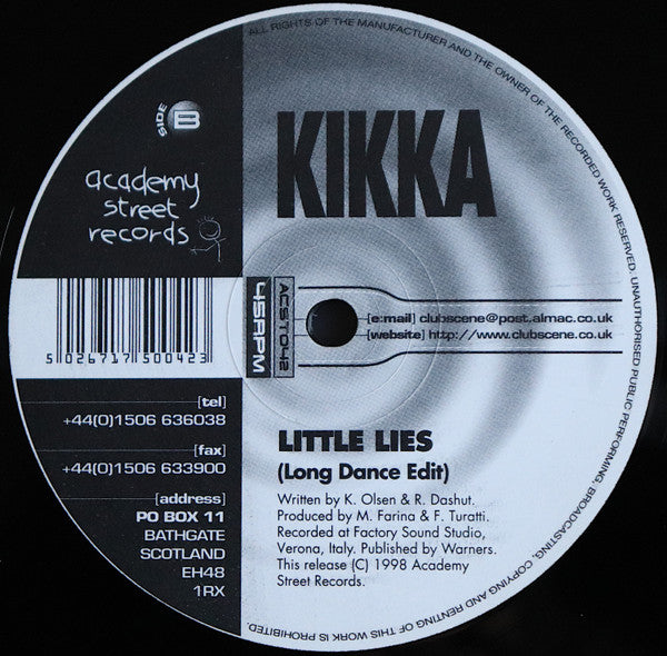 Kikka : How Do I Live / Little Lies (12")