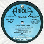 Chanson : Rock Don't Stop (12", Promo)