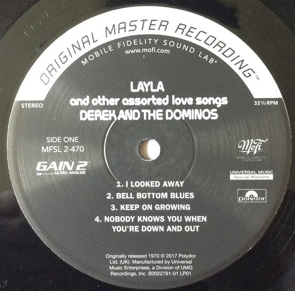 Derek And The Dominos* : Layla And Other Assorted Love Songs (2xLP, Album, Num, RE, RM, S/Edition, 180)