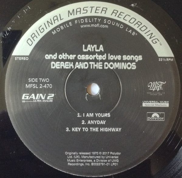 Derek And The Dominos* : Layla And Other Assorted Love Songs (2xLP, Album, Num, RE, RM, S/Edition, 180)