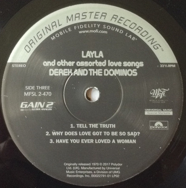 Derek And The Dominos* : Layla And Other Assorted Love Songs (2xLP, Album, Num, RE, RM, S/Edition, 180)