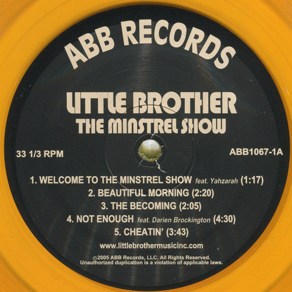 Little Brother (3) : The Minstrel Show (2xLP, Album, RE, RP, Gol)