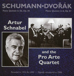 the album cover for ARTUR SCHNABEL - Piano Quintets