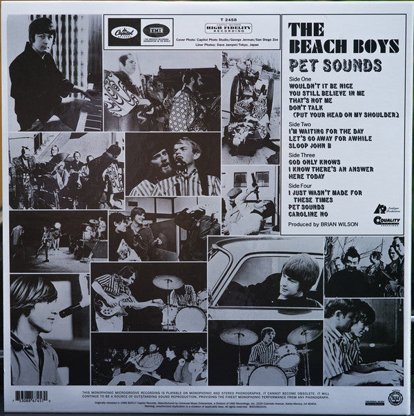 The Beach Boys : Pet Sounds (2x12", Album, Mono, RE, RM, 200)