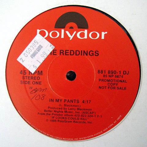 The Reddings : In My Pants (12", Promo)