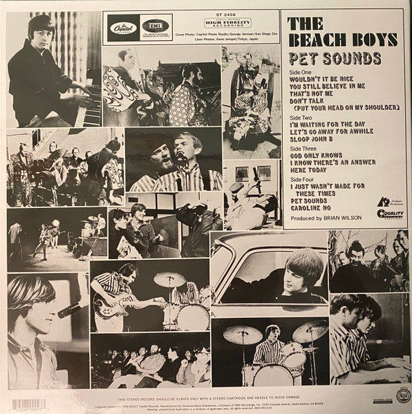 The Beach Boys : Pet Sounds (2x12", Album, RE, RM, 200)
