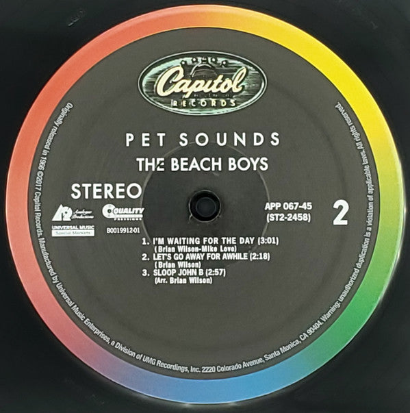 The Beach Boys : Pet Sounds (2x12", Album, RE, RM, 200)