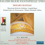 the album cover for W.A. Mozart - Salzburg Festival 1981