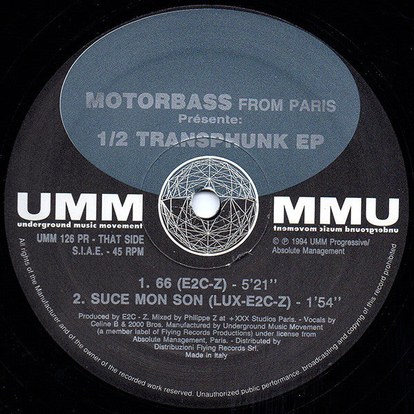 Motorbass : 1/2 Transphunk EP (12", EP)