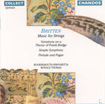 the album cover for Ronald Thomas - Frank Bridge Variations / Simple Symphony