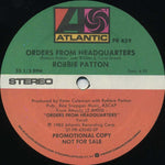 Robbie Patton : Orders From Headquarters (12", Promo)
