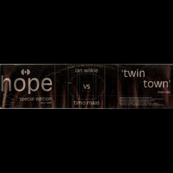 Ian Wilkie Vs. Timo Maas : Twin Town (Main Mix) (12", S/Sided, Ltd, W/Lbl)