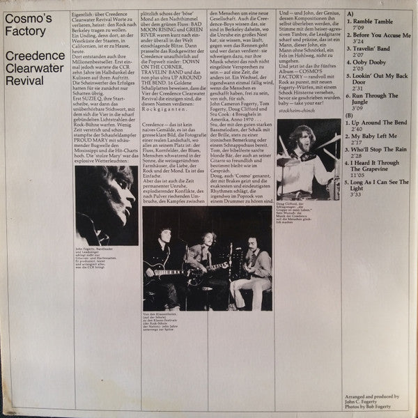 Creedence Clearwater Revival : Cosmo's Factory (LP, Album, Sei)