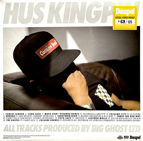 Hus Kingpin : Cocaine Beach (LP, Album, Ltd, Num, Yel)