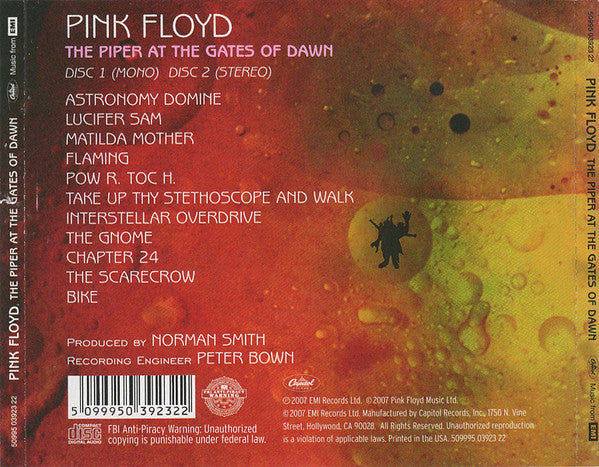 Pink Floyd : The Piper At The Gates Of Dawn (CD, Album, Mono + CD, Album + RM)