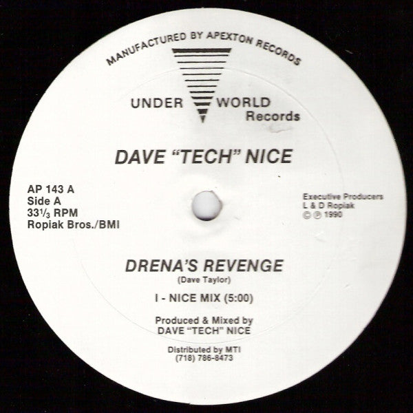 Dave "Tech" Nice : Drena's Revenge (12")