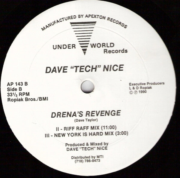 Dave "Tech" Nice : Drena's Revenge (12")
