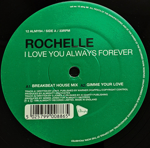 Rochelle (2) : I Love You Always Forever (12")