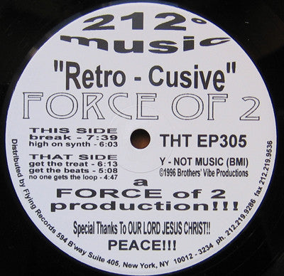 Force Of 2 : Retro - Cusive (12")