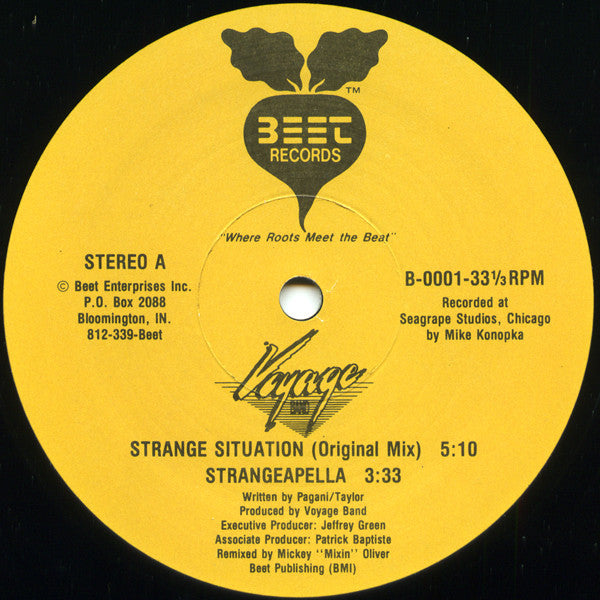 Voyage Band : Strange Situation (12")