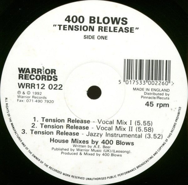 400 Blows : Tension Release (12")