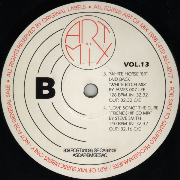 Various : Art Of Mix - Vol. 13 (12", Promo, Bla)