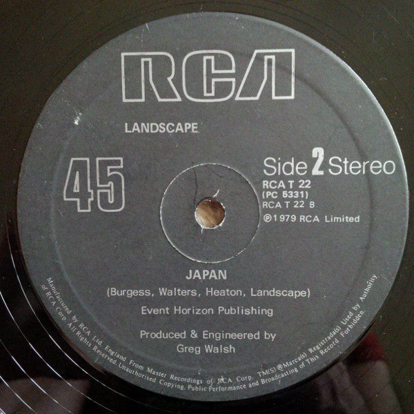 Landscape : Einstein A Go-Go (12", Single, RP, Bla)