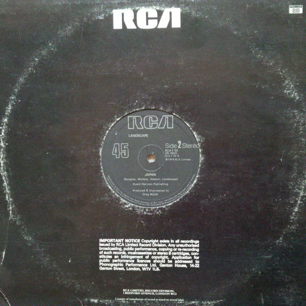 Landscape : Einstein A Go-Go (12", Single, RP, Bla)