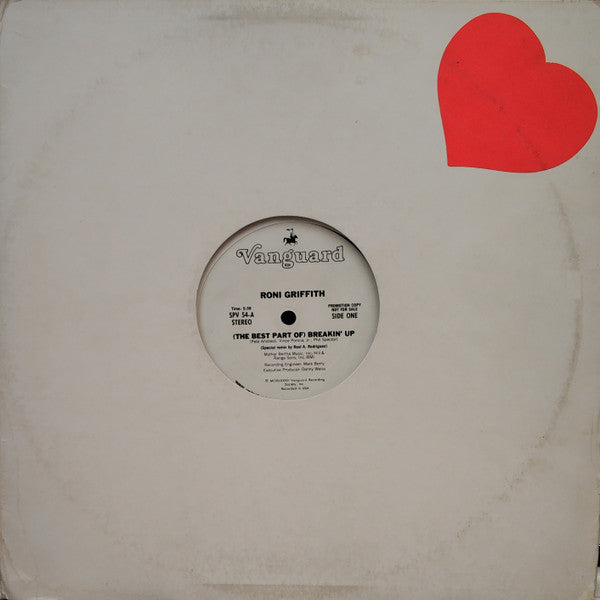 Roni Griffith : (The Best Part Of) Breakin' Up / Voodoo Man / Spys (12", Promo)