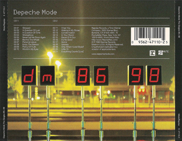 Depeche Mode : The Singles 86>98 (2xCD, Comp, RE, RM)