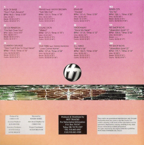 Various : Hot Tracks 13-5 (CD, Comp, Promo)