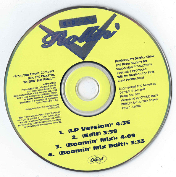 I.F.A.・rollin Buy IFA : Rollin' (CD, Single, Promo) Online for a great price