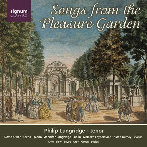 the album cover for Philip Langridge - Songs from Pleasure Garden
