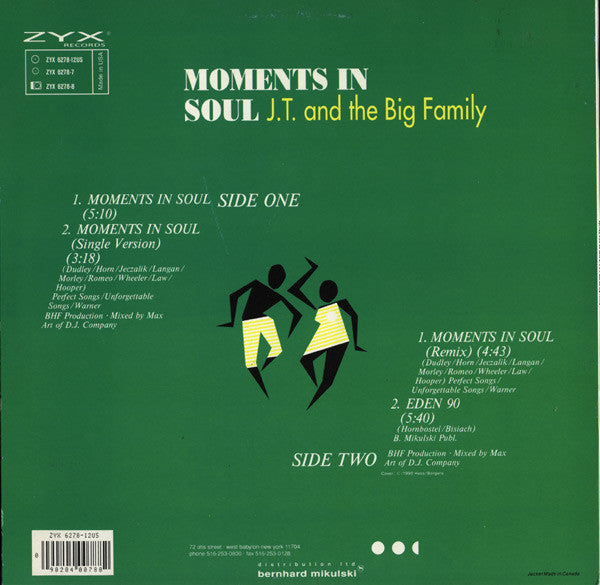 J.T. And The Big Family : Moments In Soul (12")