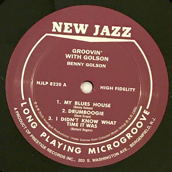 Benny Golson : Groovin' With Golson (LP, Album, Ltd, Num, RE, RM, 200)