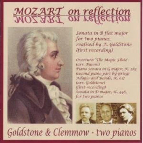 the album cover for Anthony Goldstone - Mozart on Reflection